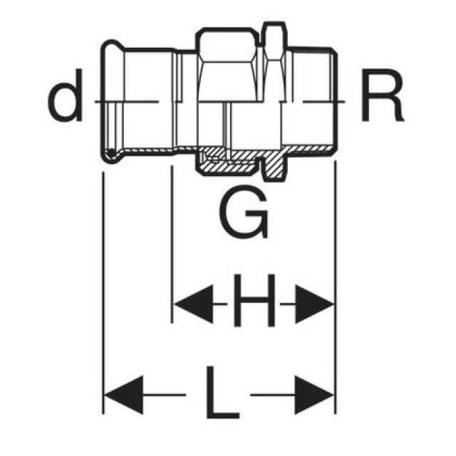 MPF VERSCHRAUBUNG FLACHD. AG
25340 MU. ROTG.     2" - 54 MM