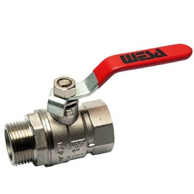 Kugelhahn mit Schaltgriff
G 1 1/2" IG/AG, Messing
zu Industrieverteiler