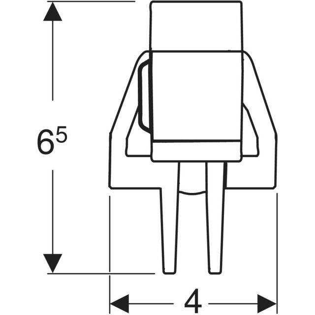 Supporto Geberit per collare
da incassare nella soletta
