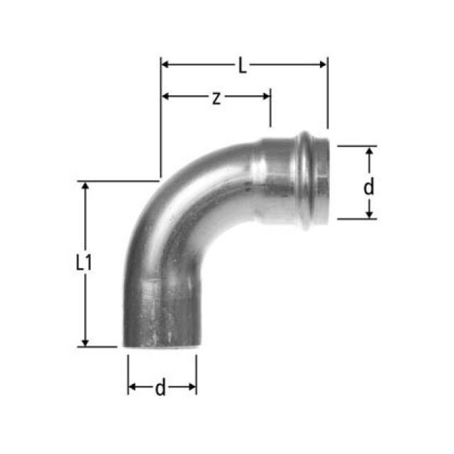 OP curva 90° INOX
innesto 8001.22
d 15