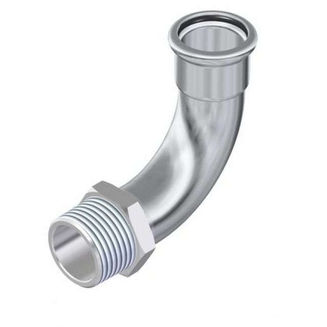 PROFITEC PRESSINOX-FIG. 39
COUDE DE TRANSITION 90° AVEC
FILETAGE M, 1"-28 MM