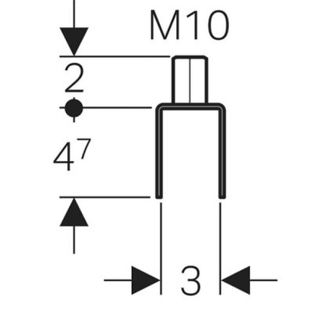 GEBERIT-AUFHAENGEELEMENT VZ
362.862                M10
