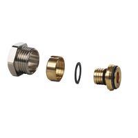 Klemmverschraubungen für Mehrschichtverbund-Rohre, G 1/2" A, 16x2, Vernickelt