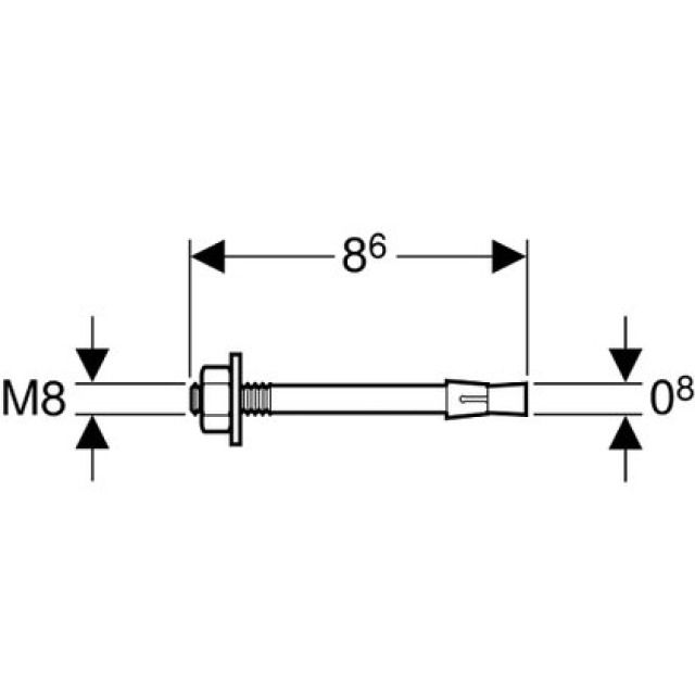 GIS tassello di metallo
d'ancoraggio 461.037