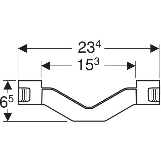 Supporto Geberit per collare
da incassare nella soletta