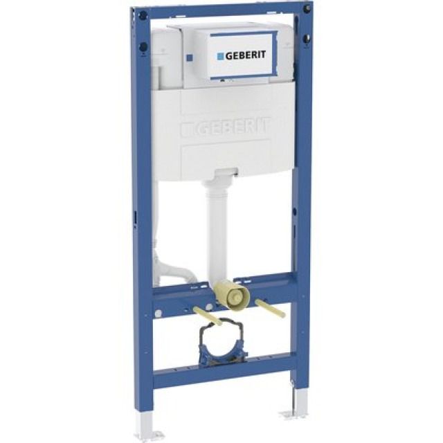 Geberit Duofix WC-Element Omega
Höhe 112 cm, Breite 50 cm
Einbauspülkasten für Betätigung
von oben oder vorne, Spülrohr
Regulierventil 1/2" seitlich oder
hinten links Füsse verstellbar - Montagerahmen Leerrohr für
Wasseranschluss Geberit AquaClean
Ausladung max. 62 cm