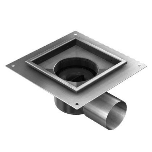 ACO BODENAB. WAAGR. INOX EINT.
416540 MIT KLEBEFLANSCH DN 80