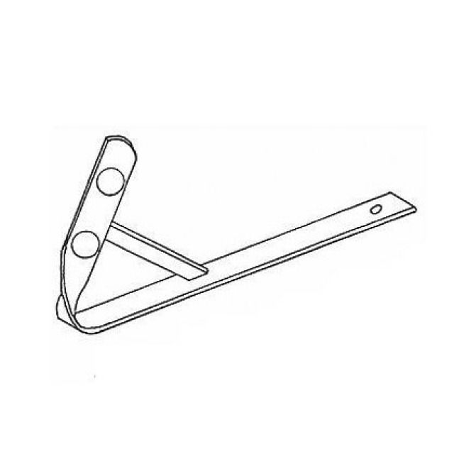 SCHEEFANGSTUETZEN GEDR GERADE
ANTHRAZIT                 3/4"