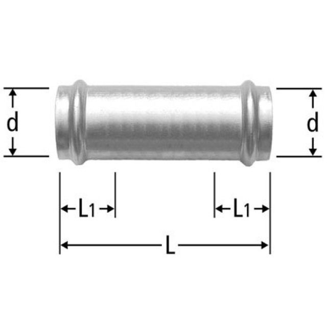 MANCHON TRANS. OPTIPRESS INOX
15MM 80022.22