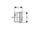 Geberit PushFit Tappo per tubo di protezione