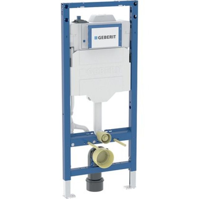 Wandklosettelement Geberit
Duofix Sigma, Höhe 120 cm,
Breite 50 cm, Ausladung max.
62 cm, Montagerahmen Füsse
verstellbar Einbauspülkasten
für Betätigung von vorne mit - Geberit SetApp kompatibel
Netzteil 230V/12V, mit HS50-2
Hygienespülung mit zwei
Wasseranschlüsse