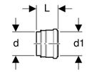 Geberit PE-HD, Manchon de raccordement pour éléments Geberit Duofix et Geberit GIS pour WC
