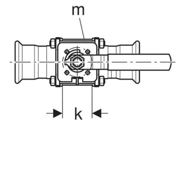 MAPRESS KUGELHAHN NPW 1.4401
92106 GEFLANSCHT   54 MM