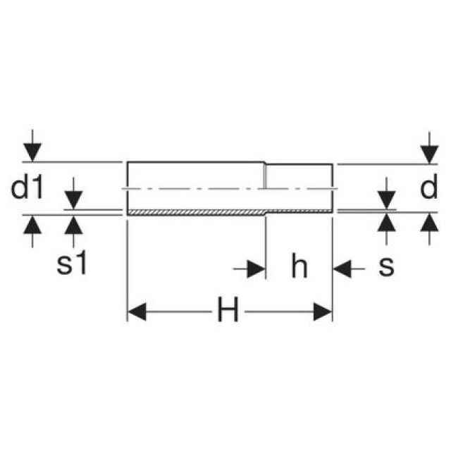 MPF-H codolo da innestare
e saldare 12421
d 108 - 114.3
