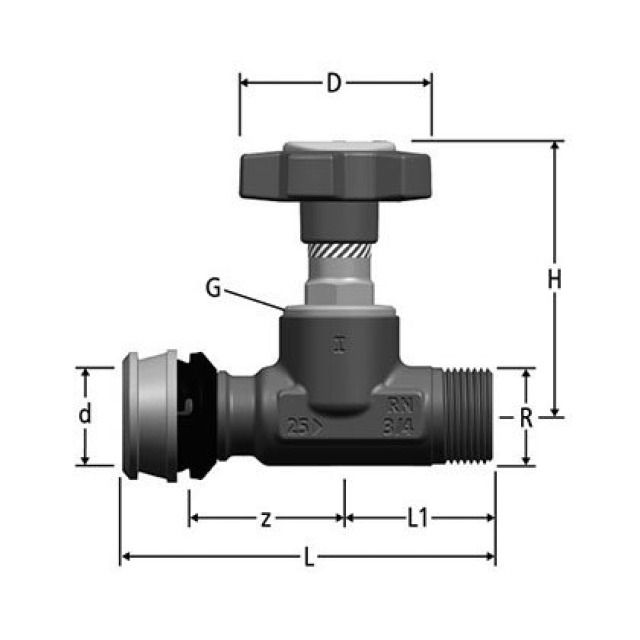 OPTIFLEX FLOWPRESS GERADSITZV.
MIT AG 86500.25 32x1"