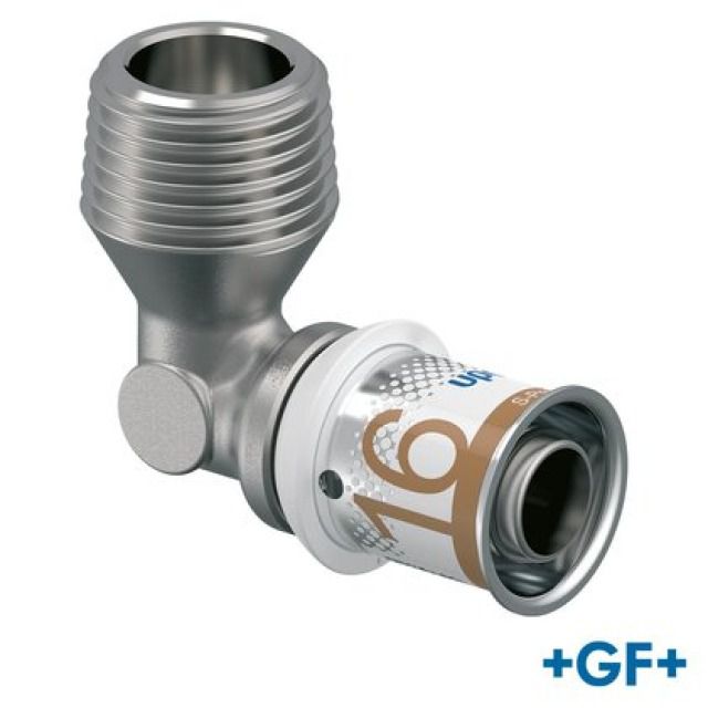 GF Uponor S-Press
coude 90° mâle 16-R1/2"MT