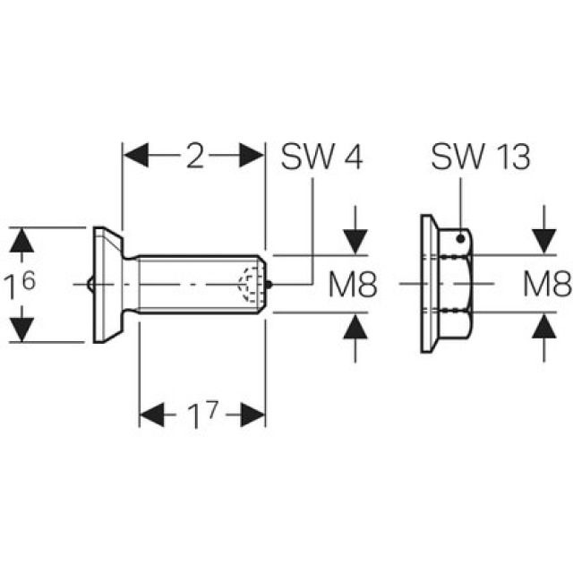 GIS-DREHRASTVERBINDER
461.006                    M 8