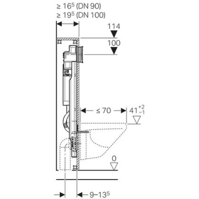 GIS elemento per WC sospeso
UP320 com.frontale 461.313
tipo 112