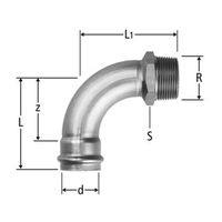 Optipress-Aquaplus-Coude 90°, 80005