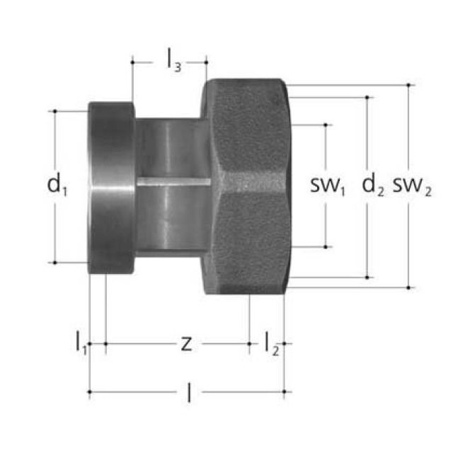 JRG MUFFEN-VERSCHR. BR2 A. BR1
8360.032 DN 32     2" - 1 1/2"