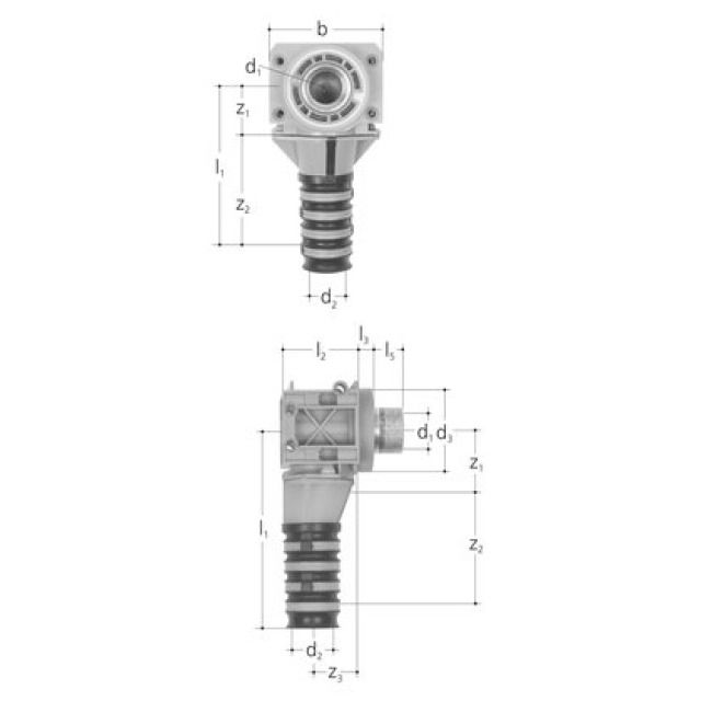 SANIPEX BOÎTE 90° AVEC PROLONGÉ
5400.080          1/2" - 12 MM