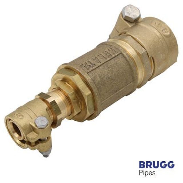 BRUGG Pipes Verschraubung
Kupplung reduziert Heizung
32x2.9 - 25x2.3