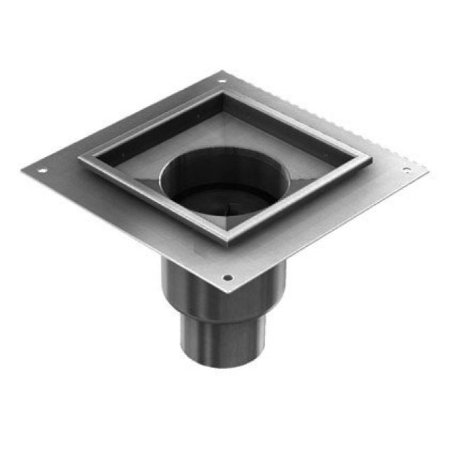 ACO BODENAB. SENKR. INOX EINT.
416534 MIT KLEBEFLANSCH DN 80