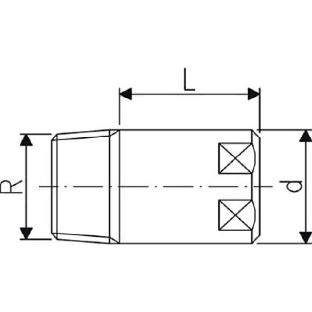 GF Instaflex Stopfen lang 3/4"
Rotguss bleifrei