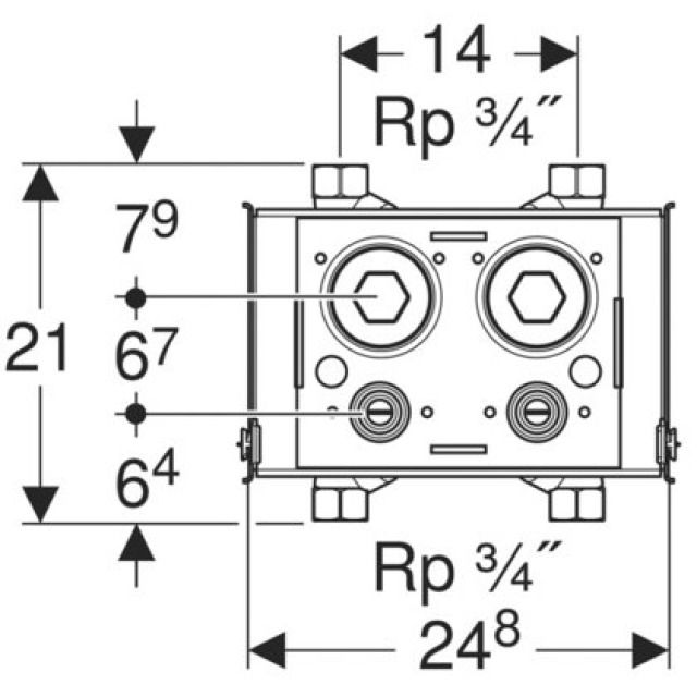 GIS Plaque de montage 461.162
2 unités pour compteur d'eau
compactes, robinet d'arrêt
encastré JRG LegioStop
TEAM-NR: 871508.000.000 - TEAM-NR: 871508.000.000