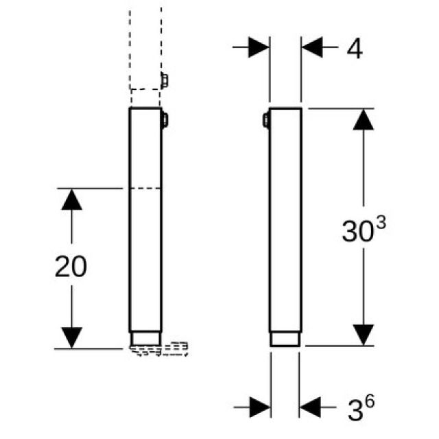 Geberit Duofix
kit de rallonge 25-45 cm