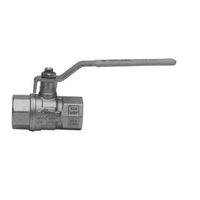 Robinet à boisseau sphérique pour gaz avec poignée en acier jaune F/F