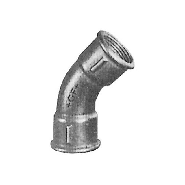 curva lunga 45° / FF
NERO 41
1 1/4"