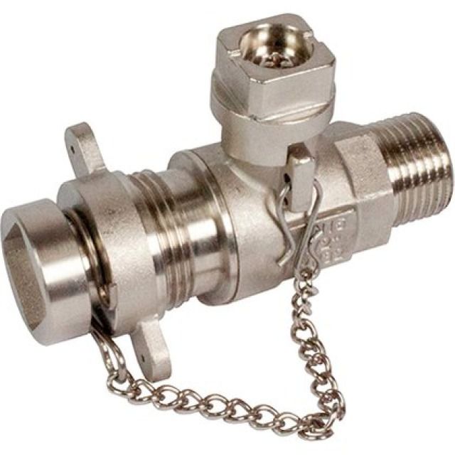 FUELL-UND ENTLEERHAHNEN ROYAL
1/2"AG VERNICKELT M. KAPPE