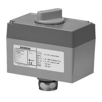 Siemens Moteur de positionnement SQS... / SAS...