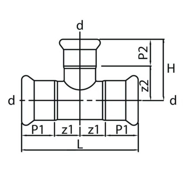 Profitec PressSteel
Press-T-Stück, egal, 108mm