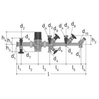 JRG, 1511, LegioStop Verteilbatterie komplett, PN 16