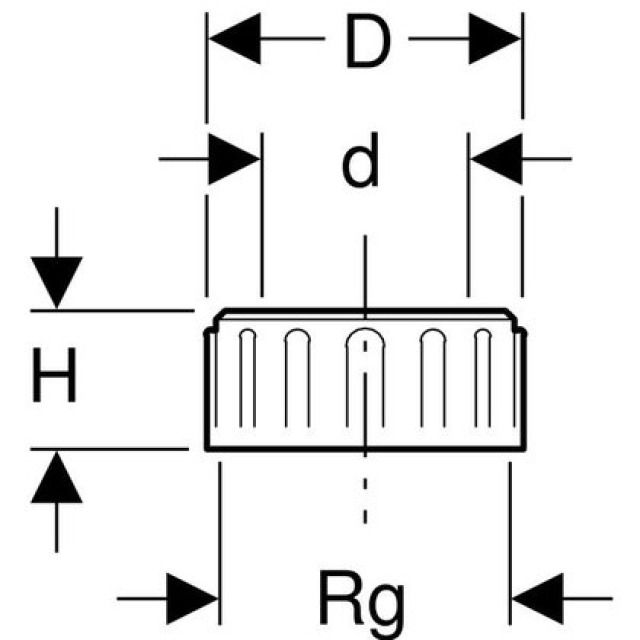 GEBERIT-VERSCHLUSSKAPPE
362.781                  48 MM