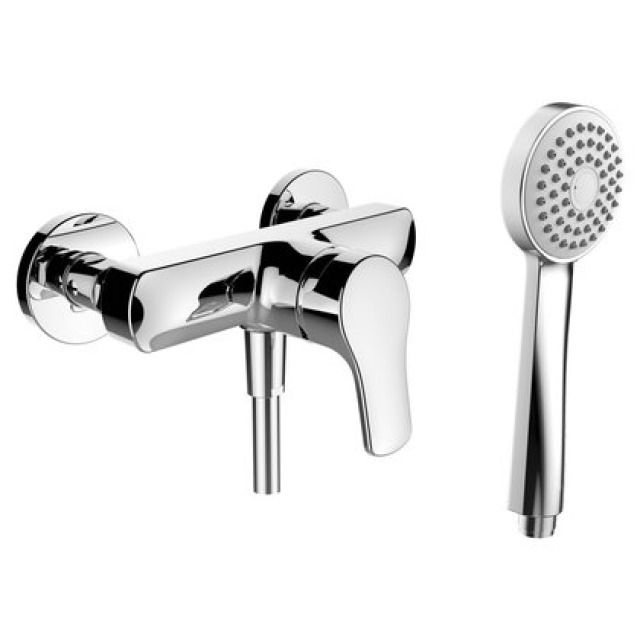 Duschenmischer Laufen Citypro
AD 153 mm, Abstell-
verschraubungen 1/2" x 1/2"
Brauseschlauch 160 cm
Handbrause Stella
verchromt, Geräuschgruppe I