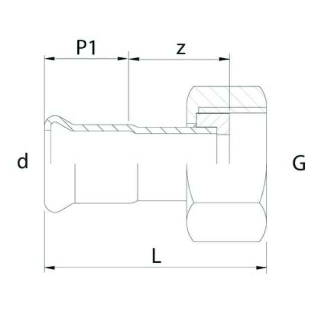 Profitec PressSteel
Press-Übergangsverschraubung
3/4"-22mm