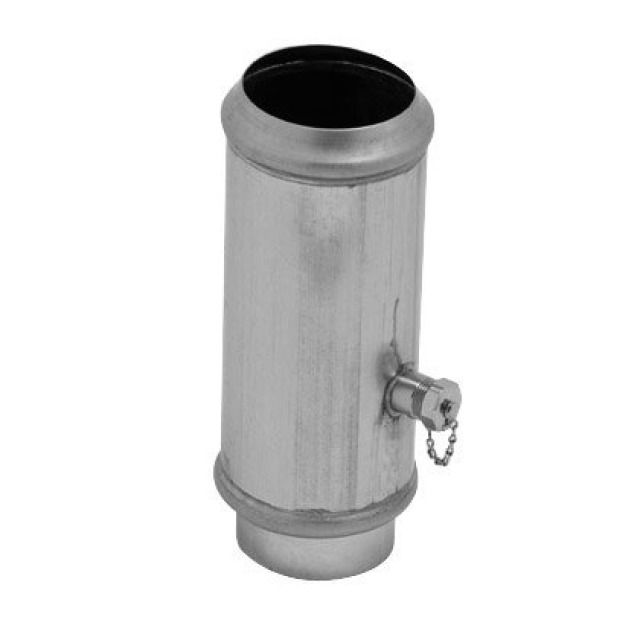 COLLECTEUR D'EAU ZINC 100 MM
A/RACC.POUR TUYAU 3/4" N° 284