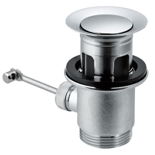 Piletta di scarico completa
con tappo e guarnizione
per batteria per lavabo SILOR
Colori: cromato