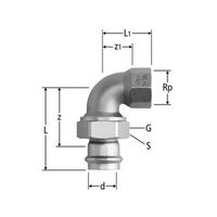 Optipress-Aquaplus-Vis de rappel équerre, 80047