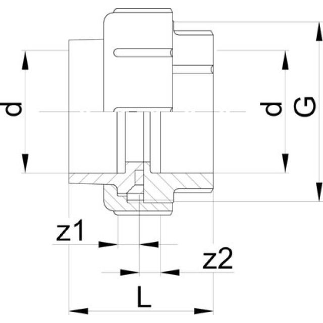 GF bocchettone M/M
5035
d= 32 mm