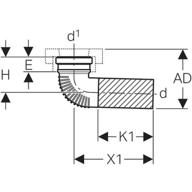 SILENT Coll.scarico acqua piov
310.970   orizzontale  110 MM