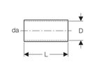 Geberit PushFit Muffe für Schutzrohr