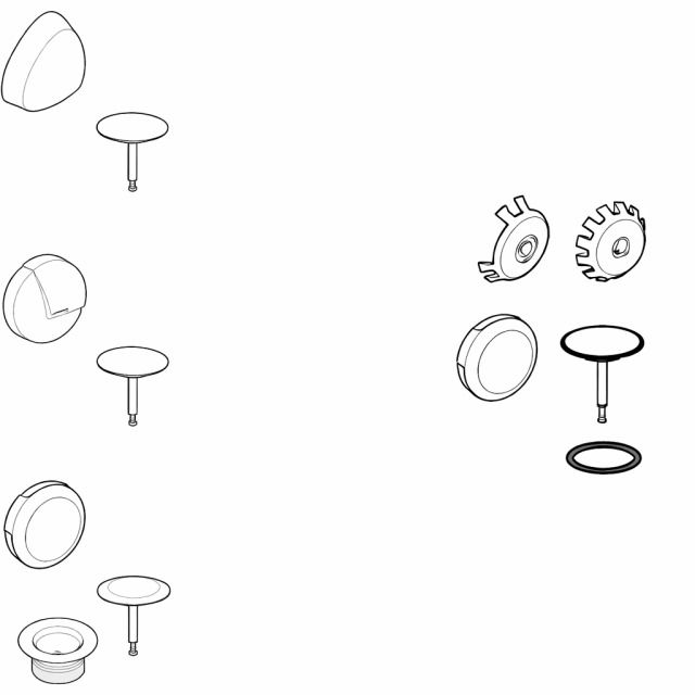 Set di montaggio finale per
set di collegamento 851 073/75
GEBERIT
Colori: cromato