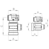 Robinet à tournant sphérique simple G3/4i x G3/4a Cône européen