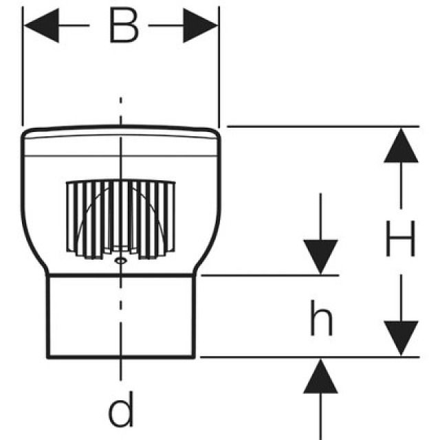 GEBERIT valvola ventilazione
GRB 90 PE 310.006 d 75