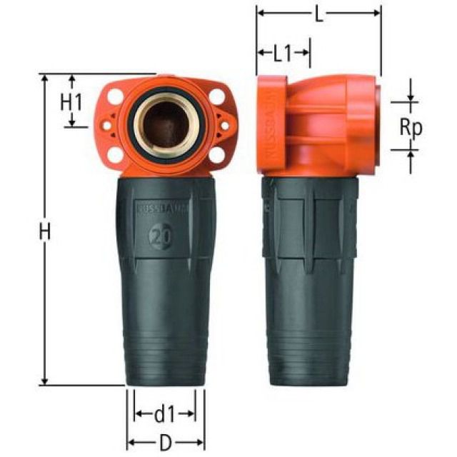 OPTIFLEX-PROFIX scatola 90°
85100.21
1/2" x 16 mm