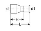 Geberit Mapress-gaz Réduction avec extrémité à emboîter